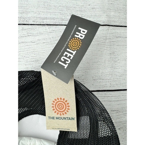 The Mountain Foam Snapback Trucker Cap Black Elephant Stop Extinction Nature New - Picture 7 of 7